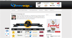 Desktop Screenshot of iknowecigs.com